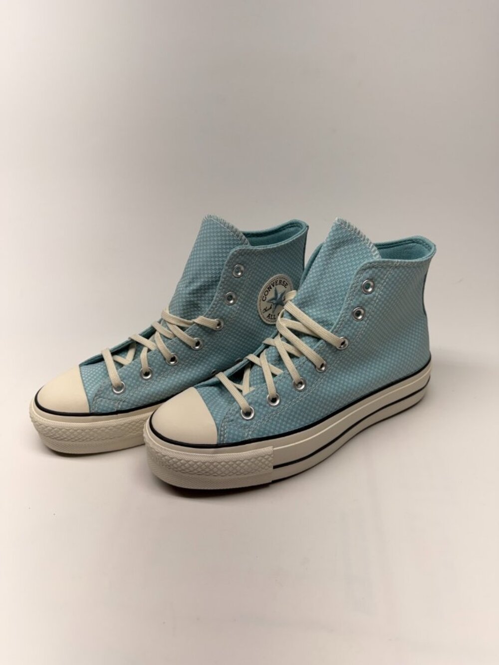 Converse Women's Chuck Taylor All Star Lift Checkered Infinity pool Blue Sz 9